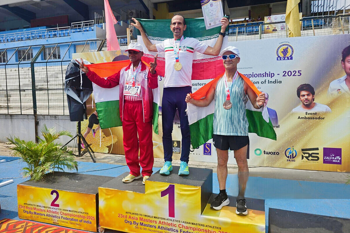 هت‌ تریک طلایی دونده تبریزی در هند