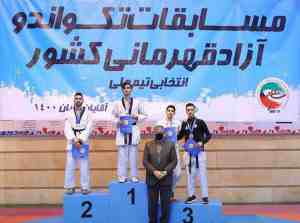 عبادزاده، تك مدال‌آور تبریز در روز نخست تكواندو قهرمانی كشور