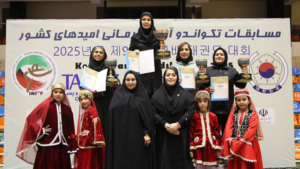قهرمانی دختران تکواندوکار تهران در تبریز
